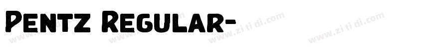 Pentz Regular字体转换 Pentz Regular字体转换